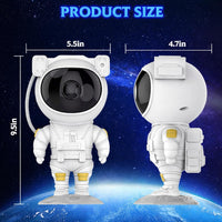 Astronaut Galaxy Light Projector 360° Rotating Star Night Light with Timer & Remote – Ceiling & Wall Décor for Bedroom, Kids Room & Parties (White)