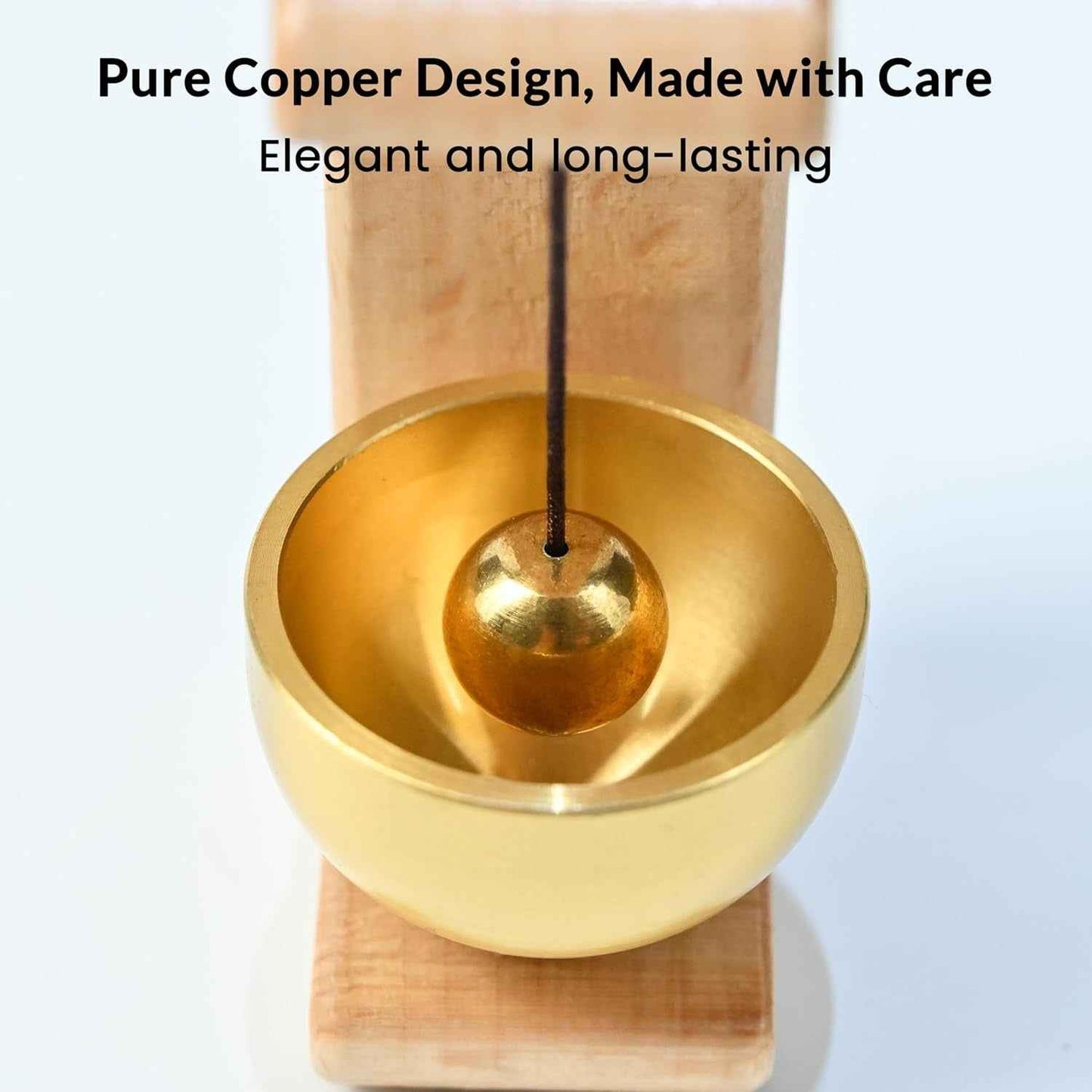 Wooden Brass Bell – Magnetic Door Bell & Beech Wood Wind Chime for Home Entrance, Fridge & Glass Doors (Housewarming Gift)
