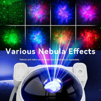 Astronaut Galaxy Light Projector 360° Rotating Star Night Light with Timer & Remote – Ceiling & Wall Décor for Bedroom, Kids Room & Parties (White)