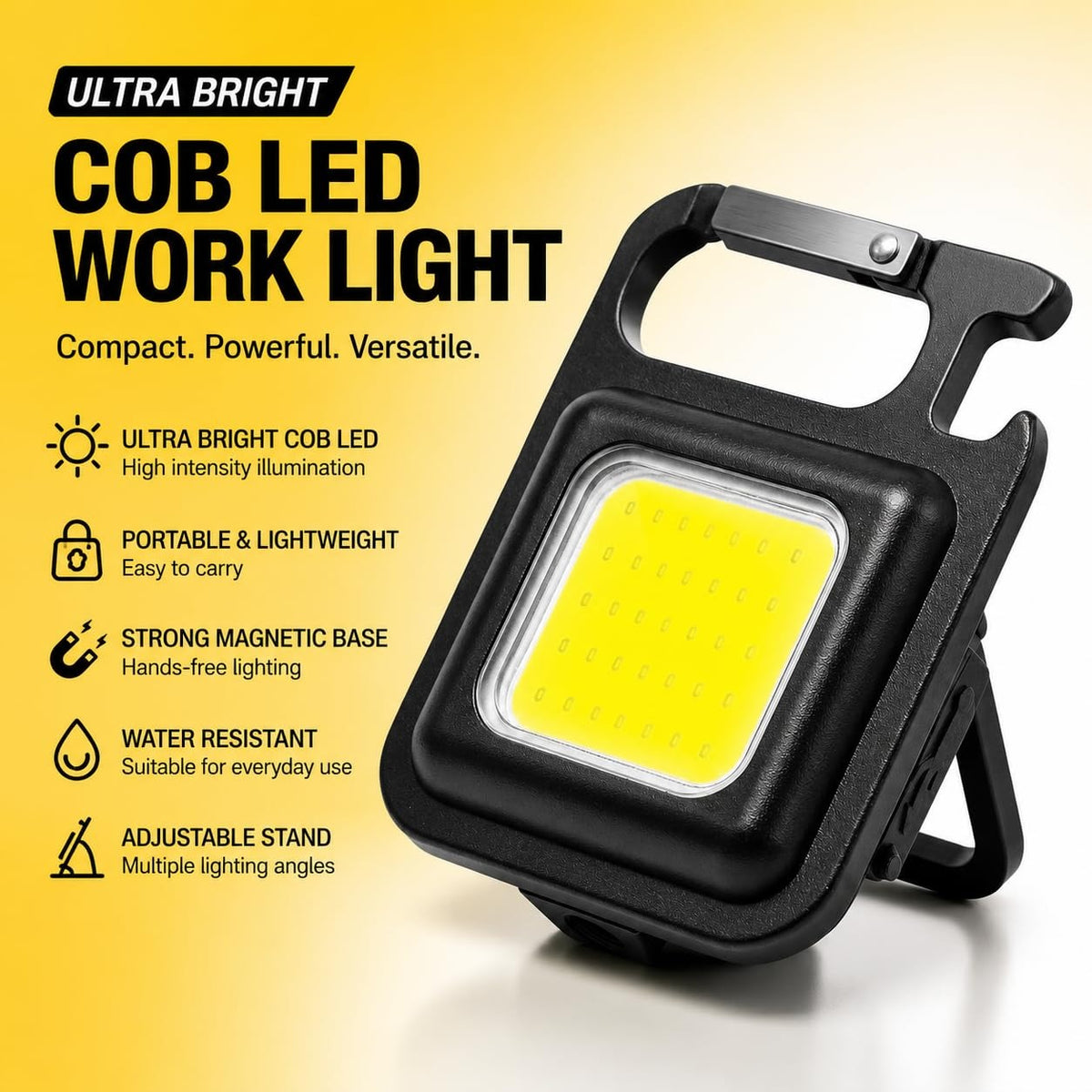 COB Rechargeable Keychain Light