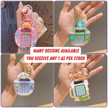 Mini Calculator Keychain For Kids