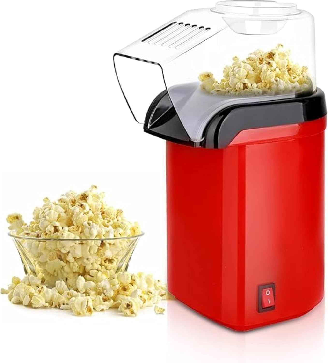 Minijoy Hot Air Popcorn Maker – No Oil Needed, 3.5oz Capacity Home Popcorn Popper