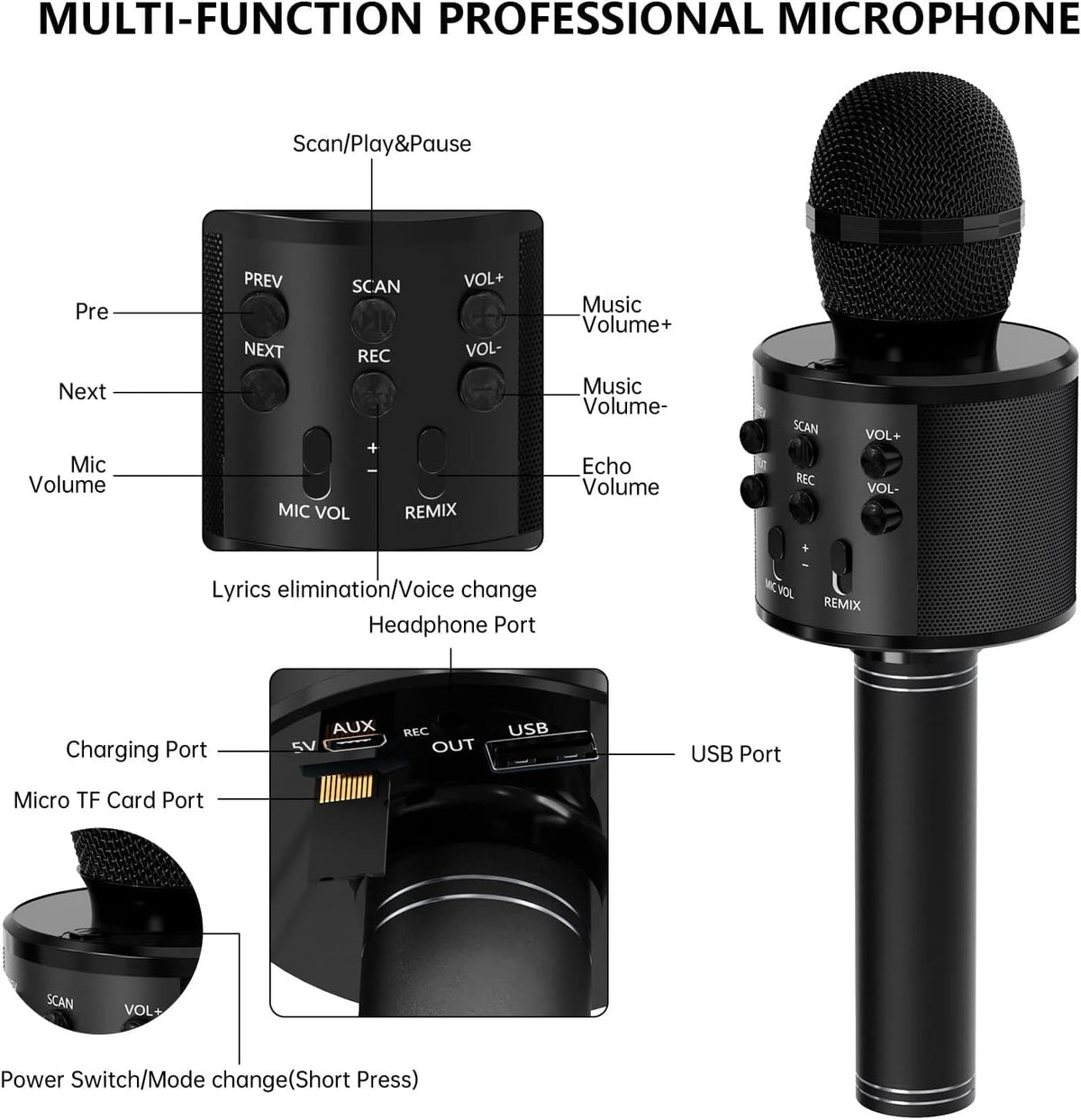 Karaoke Wireless Microphone