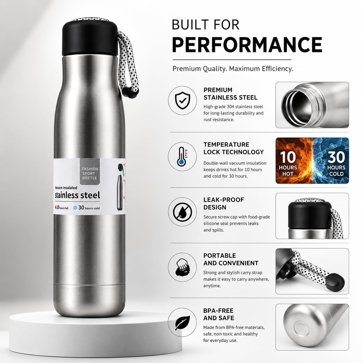 Vacuum Insulated Water Bottle