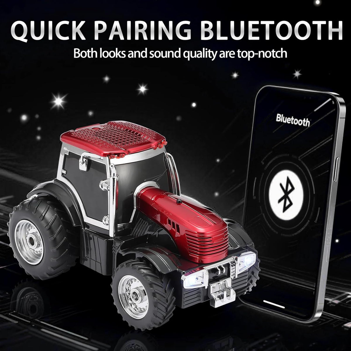 Wester Music Car Speaker WS-560 – Bluetooth 5.4 Replica Car Speaker with LED Display, FM, TWS & Mic