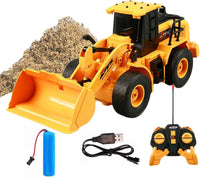 Remote Control Bulldozer – 6-Channel Rechargeable RC Construction Truck with Lights & Sound (1:24 Scale)
