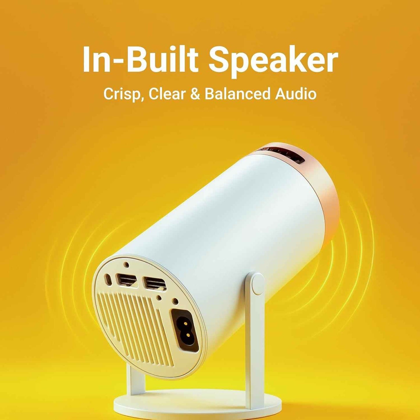 Laplay Pro LED Projector LLP-012 2500 Lumens – Smart Home Projector with Built-in Streaming Apps, Dual-Band Wi-Fi & Auto Keystone Correction