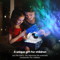 Astronaut Galaxy Light Projector 360° Rotating Star Night Light with Timer & Remote – Ceiling & Wall Décor for Bedroom, Kids Room & Parties (White)