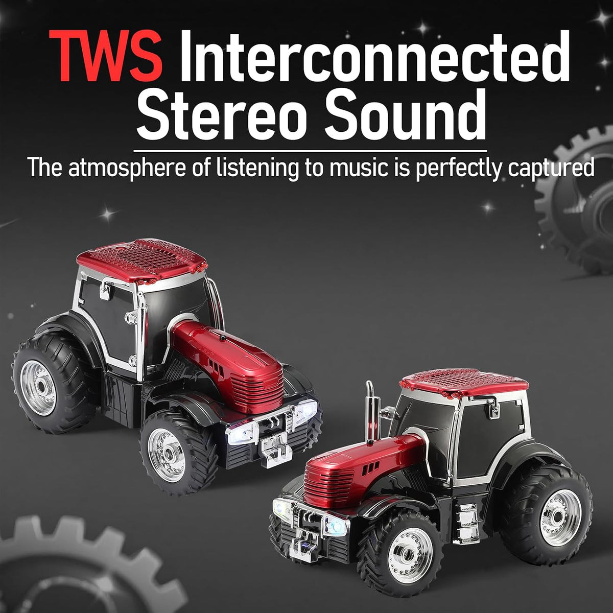 Wester Music Car Speaker WS-560 – Bluetooth 5.4 Replica Car Speaker with LED Display, FM, TWS & Mic