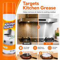Kitchen Foam Cleaner Spray 500ml – Heavy-Duty Grease & Stain Remover for Chimney, Exhaust Fan, Gas Stove, Oven & Tiles with Lemon Fresh Finish