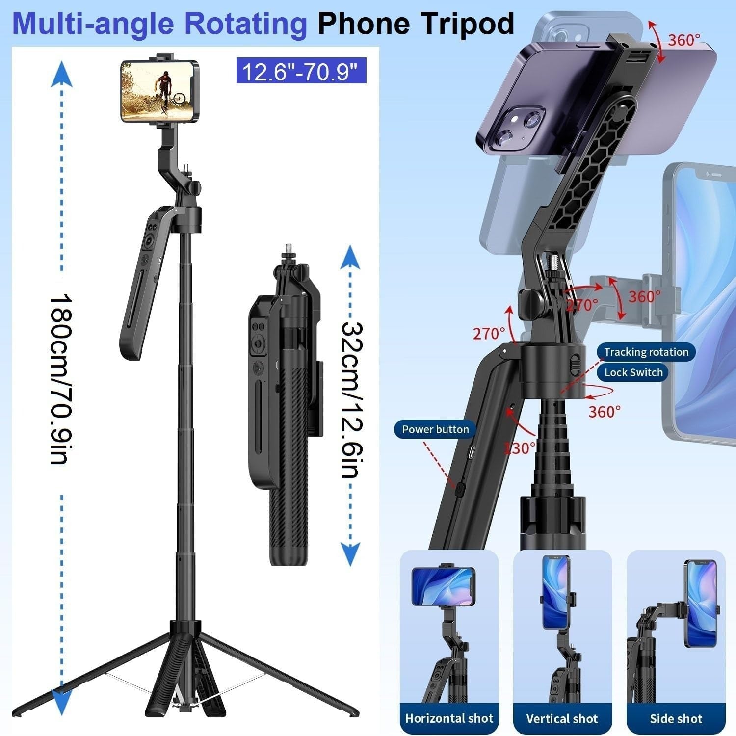 Y100 TK Gimbal 360 Degree Auto Face Tracking Tripod