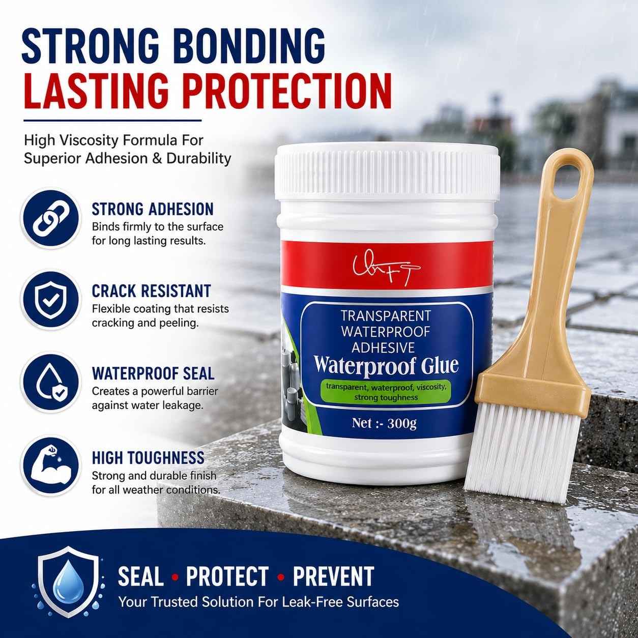 Transparent Waterproof Glue 300g