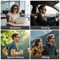 Smart Glasses – Bluetooth 6.0 Music Sunglasses with Hands-Free Calls & UV400 for Men & Women