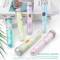 Paper Soap Sheets for Travel – Portable Hand Wash Strips with Instant Lather, Pocket-Size Flower Tube for Kids & Adults