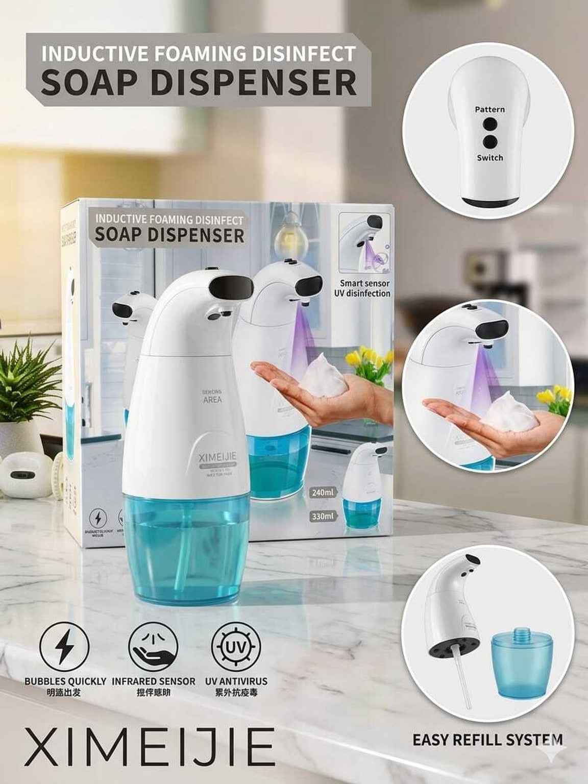 Automatic Foaming Soap Dispenser 300ml Touchless