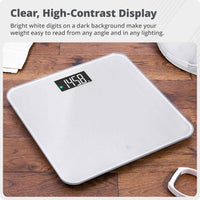 Electronic Personal Scale – Digital Bathroom Scale with Colour-Cue Display & Instant Setup
