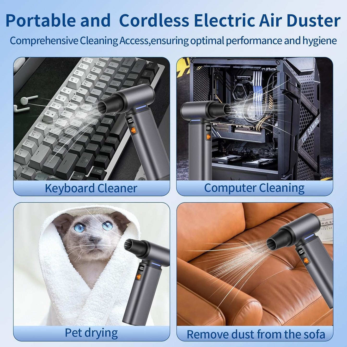 Electric Air Duster F1 Multi-Function Violent Fan