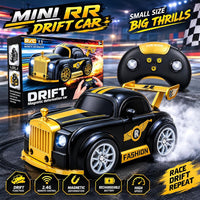 Drift Magnetic Deformation RC Car – Rechargeable Hand Sensor Follow Car with 360° Drift, 2.4GHz Remote & LED Lights for Kids (Silver & Gold)