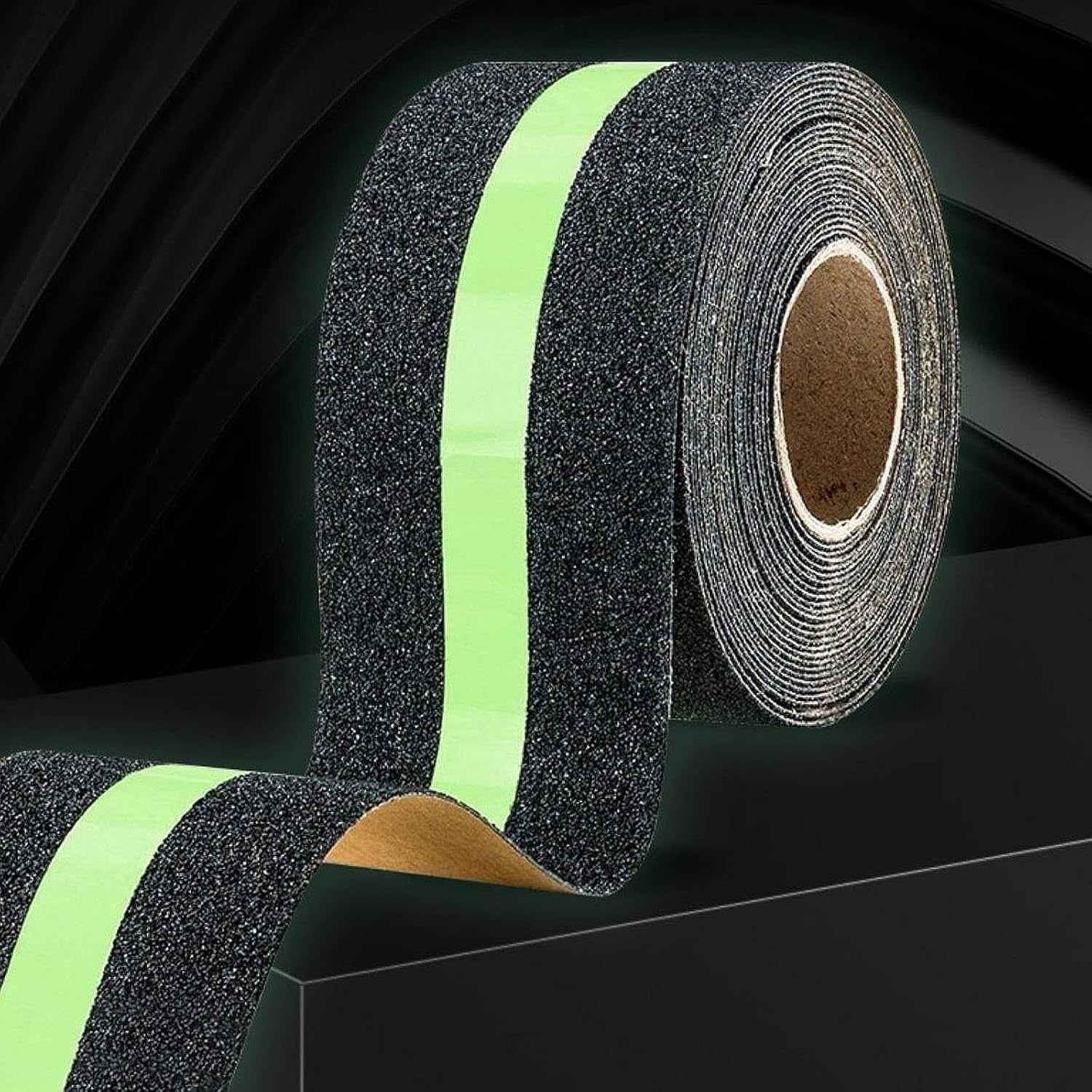 Radium Tape – Glow in the Dark Anti-Slip Tape, 3 Metres, Heavy-Duty Traction Grip for Stairs & Steps
