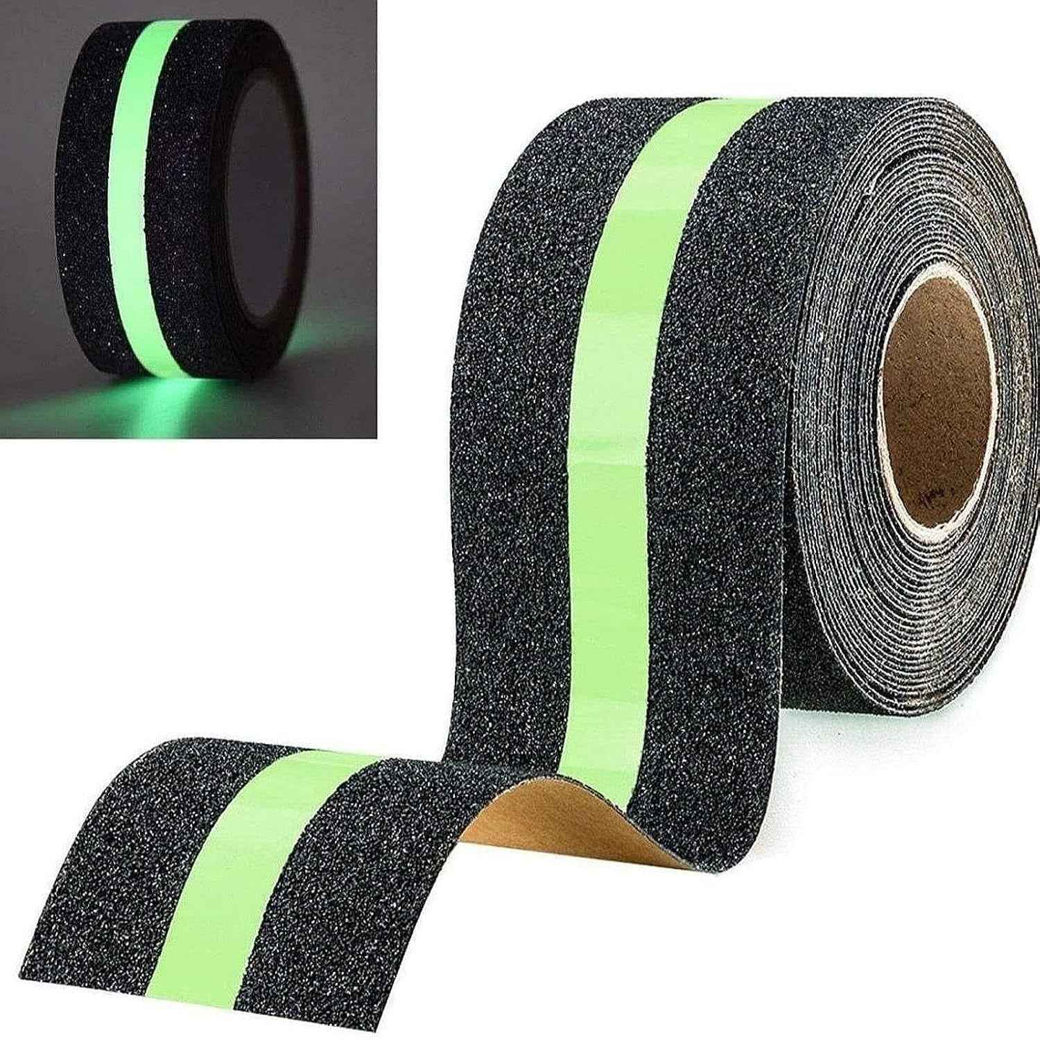 Radium Tape – Glow in the Dark Anti-Slip Tape, 3 Metres, Heavy-Duty Traction Grip for Stairs & Steps