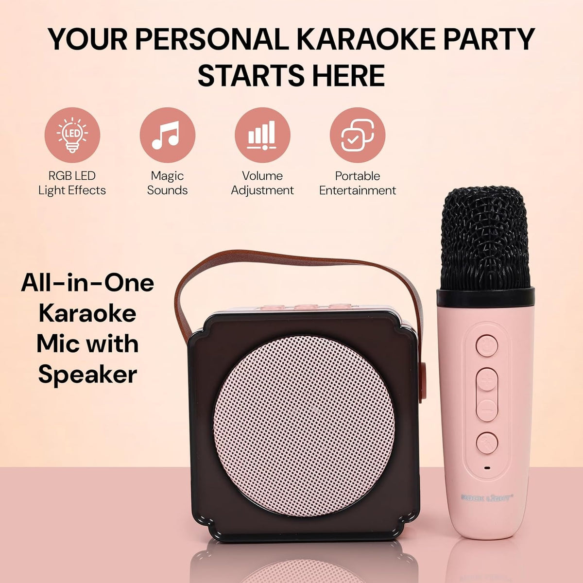 Bluetooth Speaker with Karaoke Mic