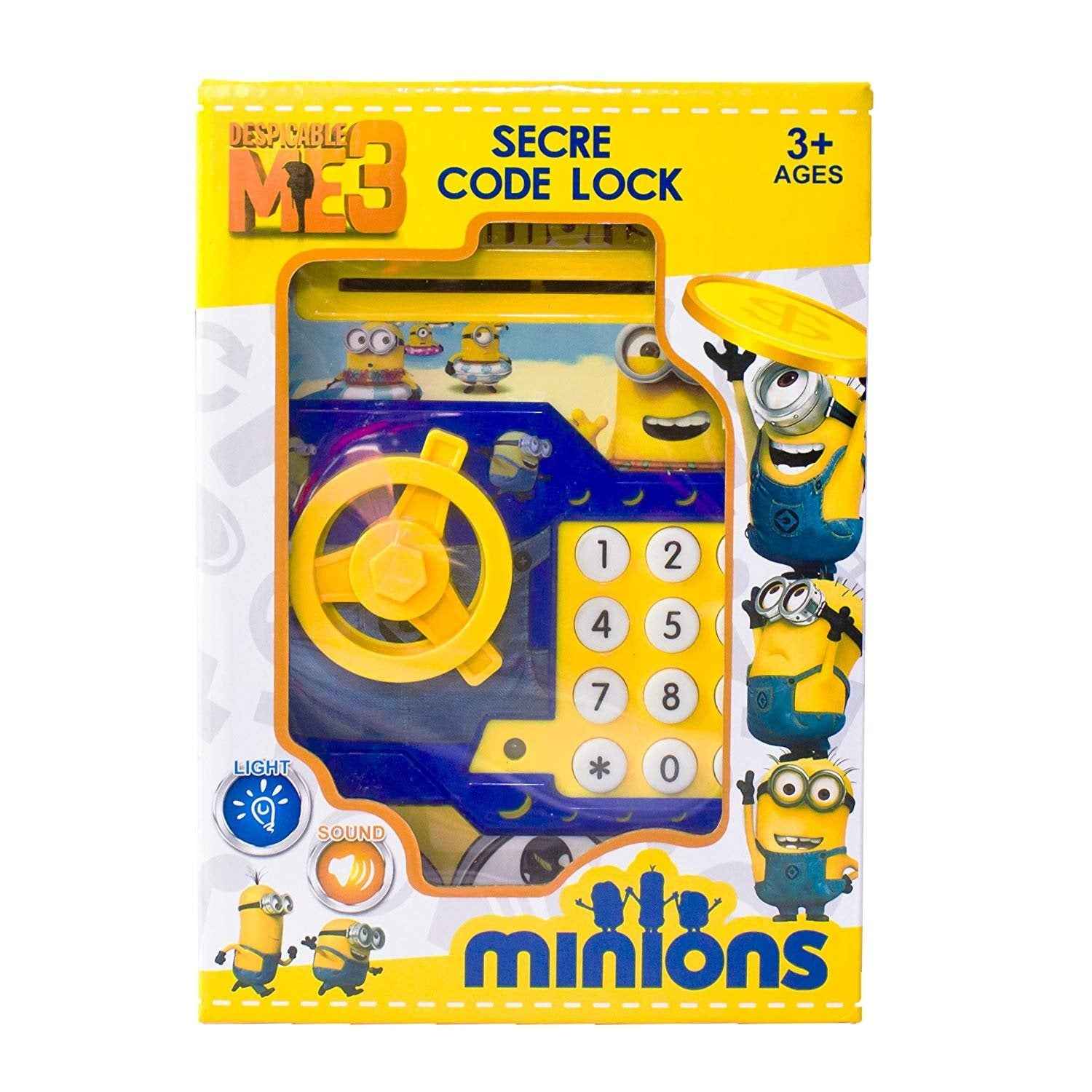 Kids Piggy Bank with Secret Code Lock – Electronic Coin & Cash Money Bank with Changeable PIN, Lights & Sound