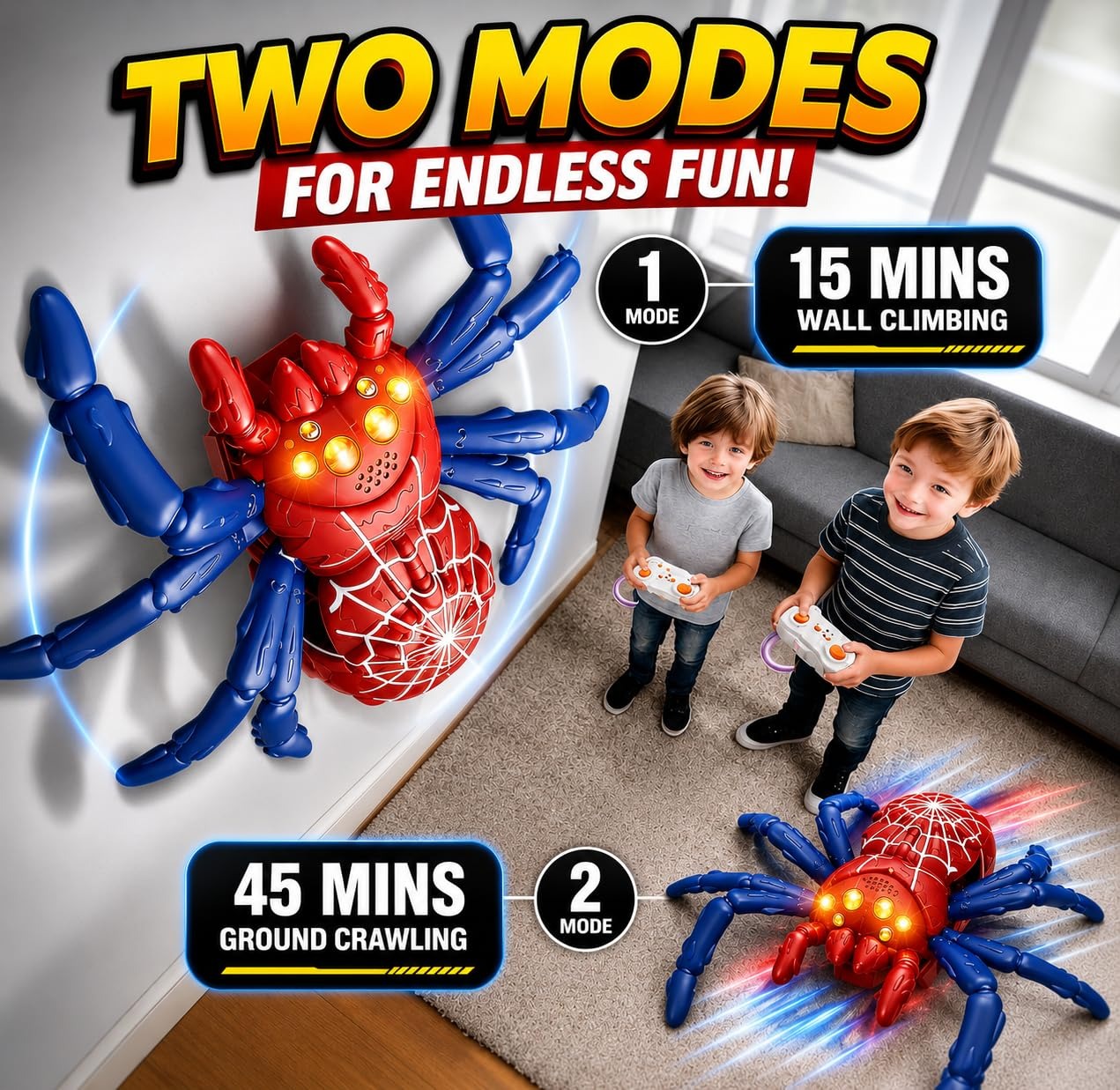 Wall Climbing RC Spider Toy