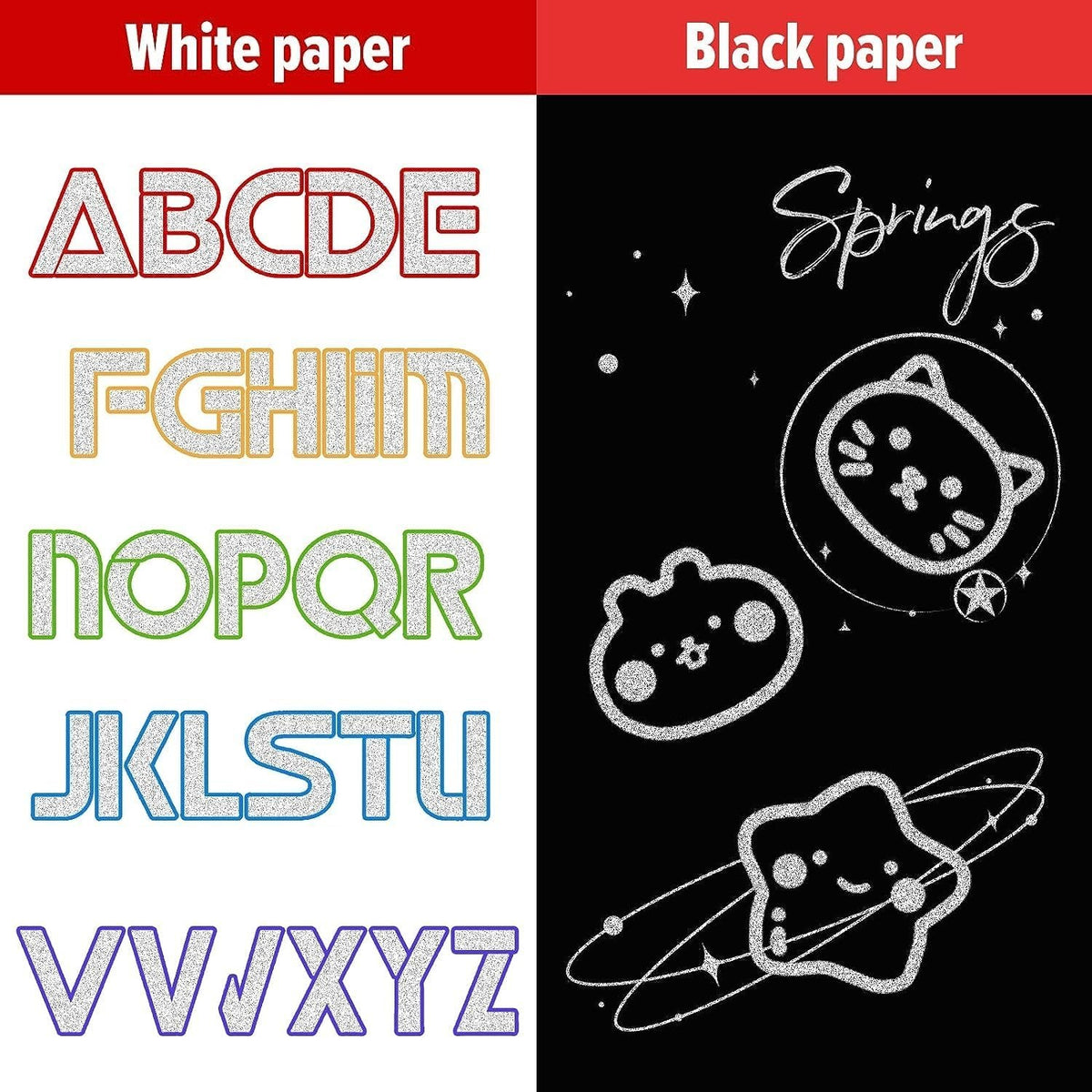 Metallic Outline Marker Pens