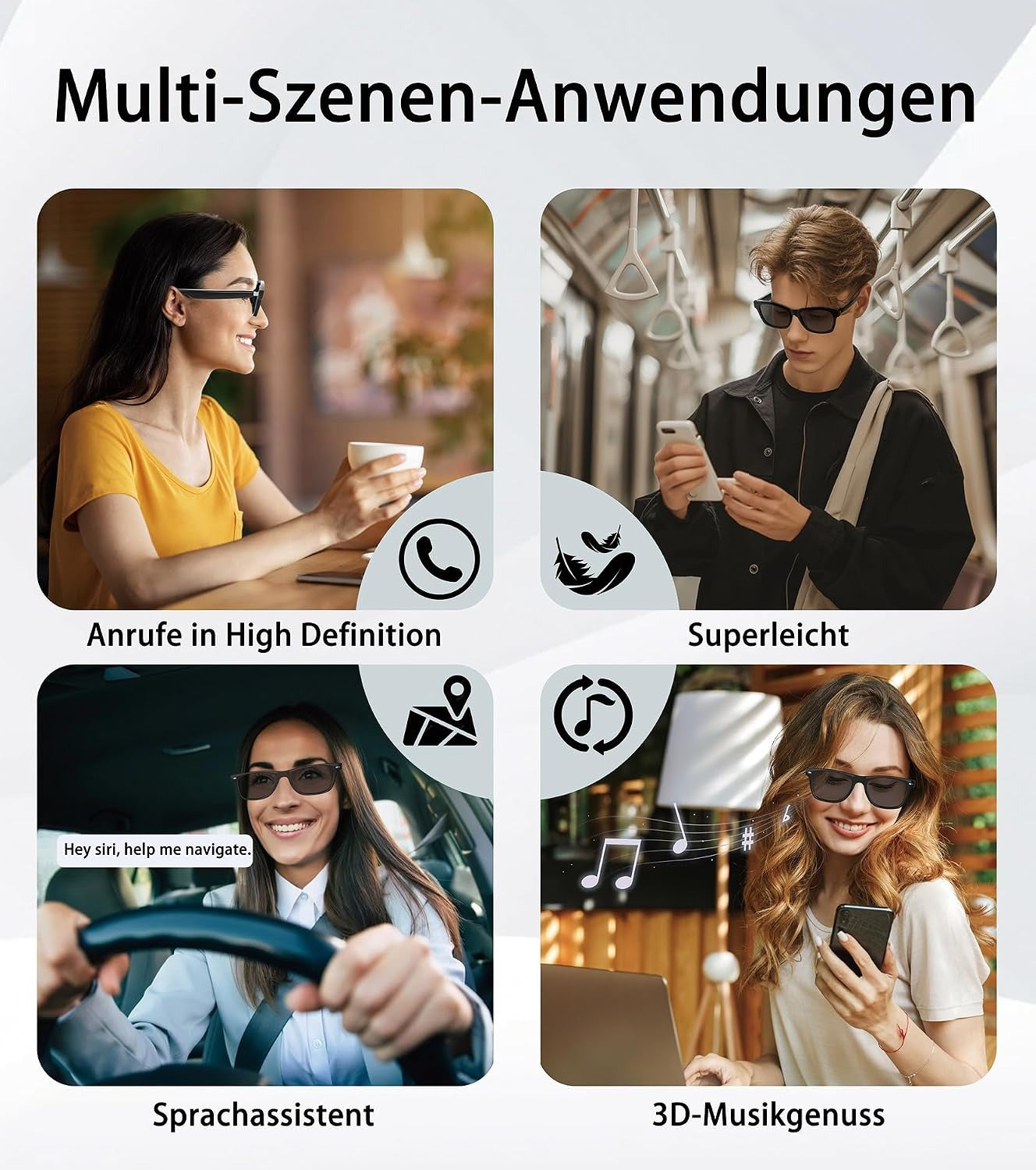 Smart Bluetooth Audio Sunglasses