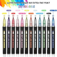 Metallic Outline Marker Pens