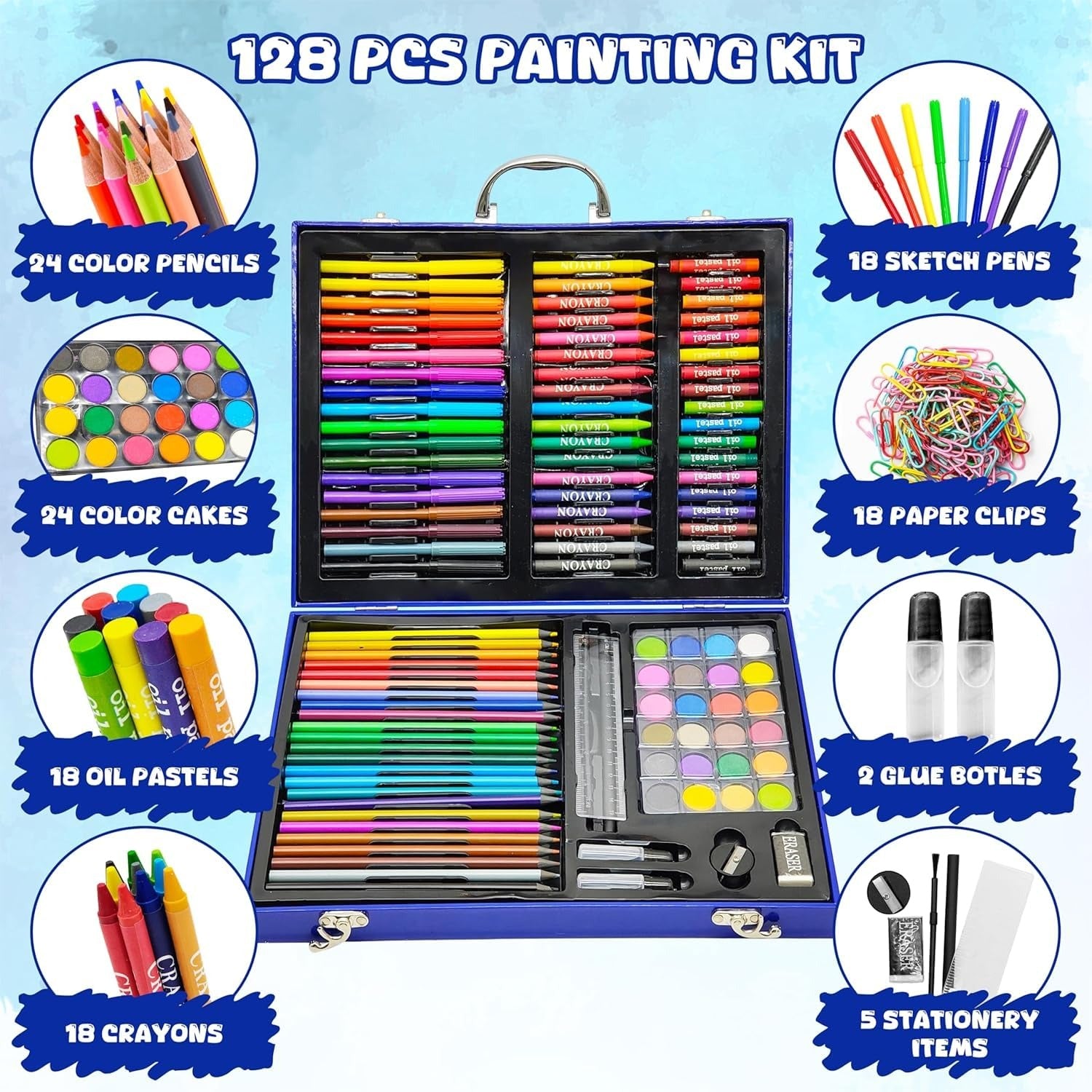 128-Piece Art Set