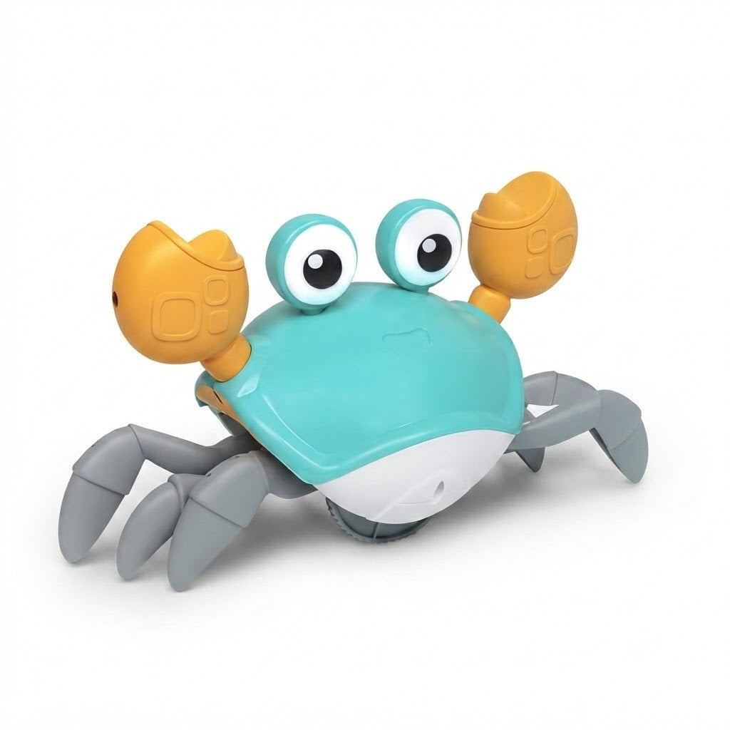 Interactive Crawling Crab Toy – Musical Light-Up Baby & Toddler Toy with Obstacle Sensing