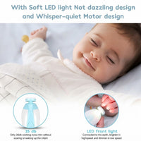 Baby Electric Nail Trimmer – Safe Newborn Nail File & Manicure Kit with 6 Grinding Heads