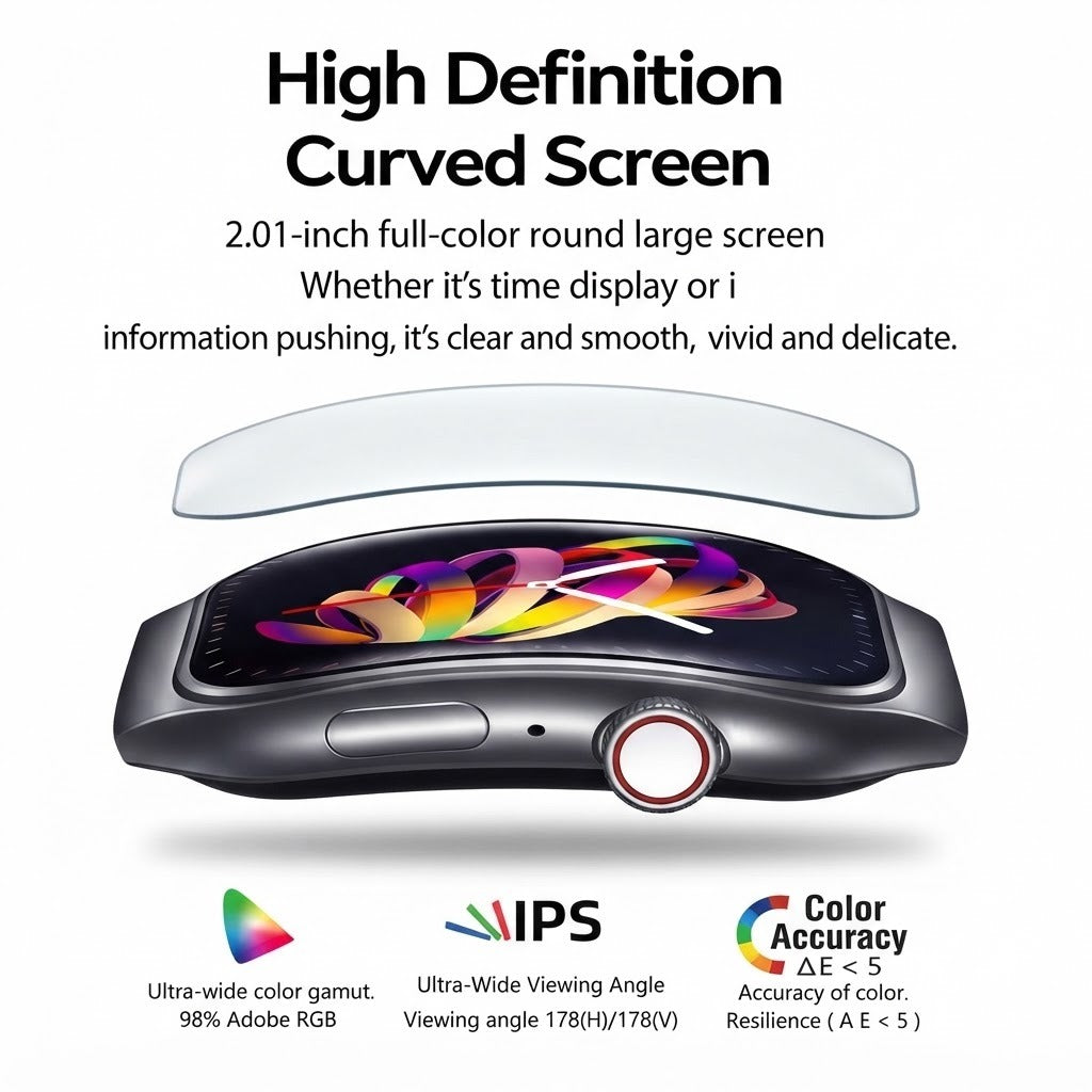 H7 Curved Glass Smart Watch
