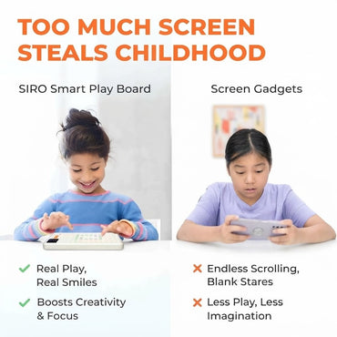 Smart Play Board – Screen-Free Educational Handheld Game with 10 AI-Powered Brain Games | Rechargeable Learning Toy for Kids & Family