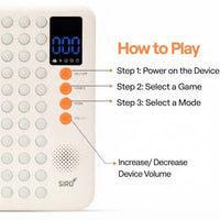 Smart Play Board – Screen-Free Educational Handheld Game with 10 AI-Powered Brain Games | Rechargeable Learning Toy for Kids & Family