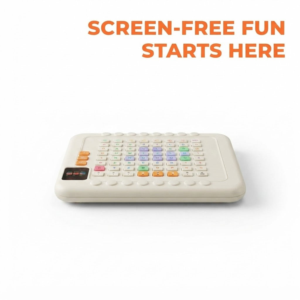 Smart Play Board – Screen-Free Educational Handheld Game with 10 AI-Powered Brain Games | Rechargeable Learning Toy for Kids & Family