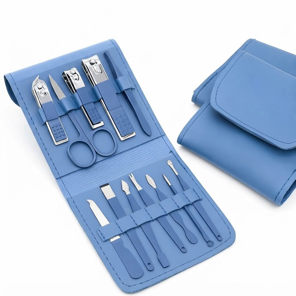 12-Piece Stainless Steel Manicure & Pedicure Kit