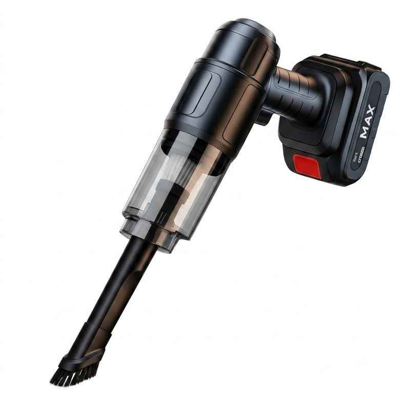 ASW - Car Mounted Vacuum Cleaner – 15V Portable Cordless Handheld Vacuum with Blower Mode, HEPA Filter & 6 Attachments for Car, Home & Office