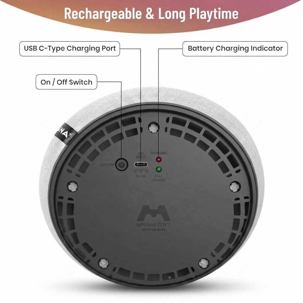 Hover Football for Kids – Rechargeable Air-Cushion Floating Soccer Ball with LED Lights & Foam Bumper