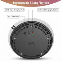 Hover Football for Kids – Rechargeable Air-Cushion Floating Soccer Ball with LED Lights & Foam Bumper