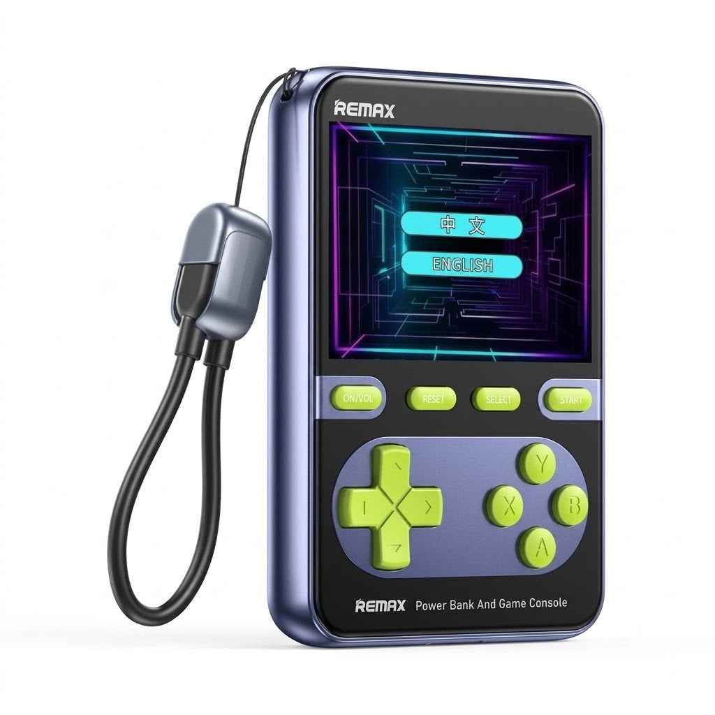 Game Console FCP-13 with Built-In 10,000mAh Power Bank & 20W Fast Charging – Portable Dual-Function Gaming & Charging Device (Blue)