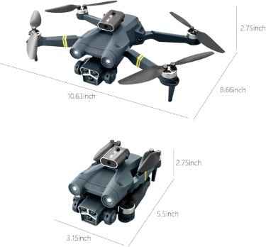 Y3 Max Drone 14+ Age – Dual Camera FPV Drone with 5-Sided Obstacle Avoidance & Triple Battery Combo with Carry Case
