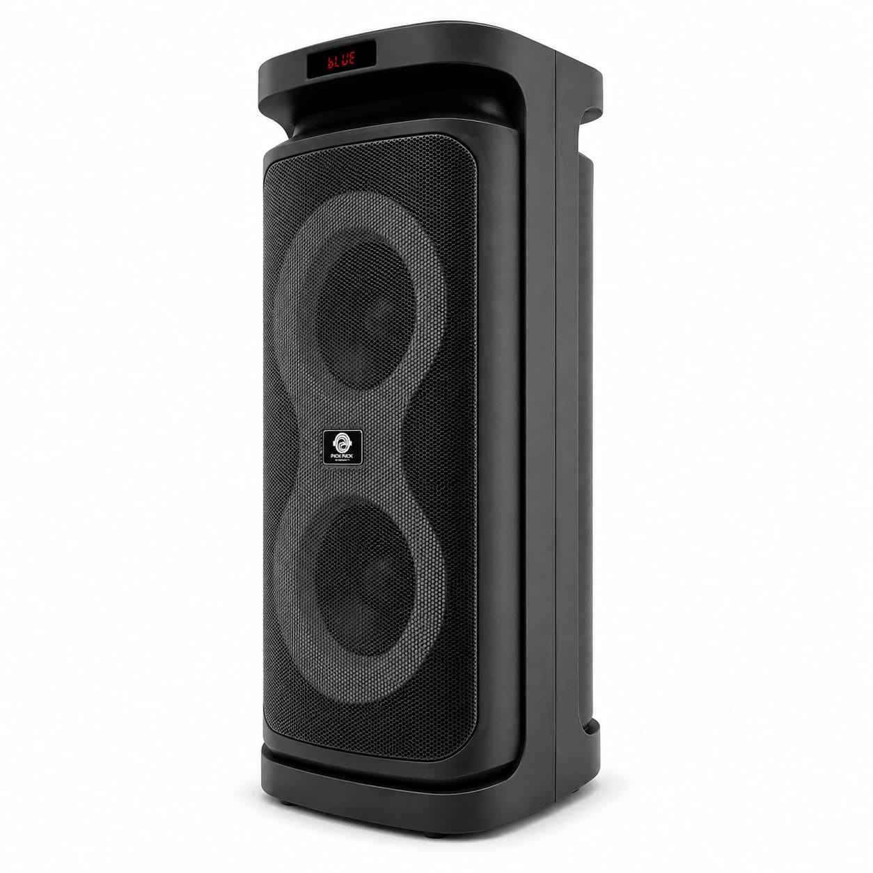 Pick Pack Wireless Speaker With Mic – Bluetooth Party Speaker with LED Display, FM, USB, Micro SD & AUX for Karaoke, Home & Parties
