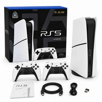 RS5 Game Box Pro Slim Digital Edition Console Accessories Bundle – Twin Controller Charging Dock with HDMI & USB-C Cable