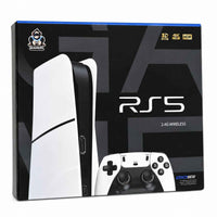 RS5 Game Box Pro Slim Digital Edition Console Accessories Bundle – Twin Controller Charging Dock with HDMI & USB-C Cable