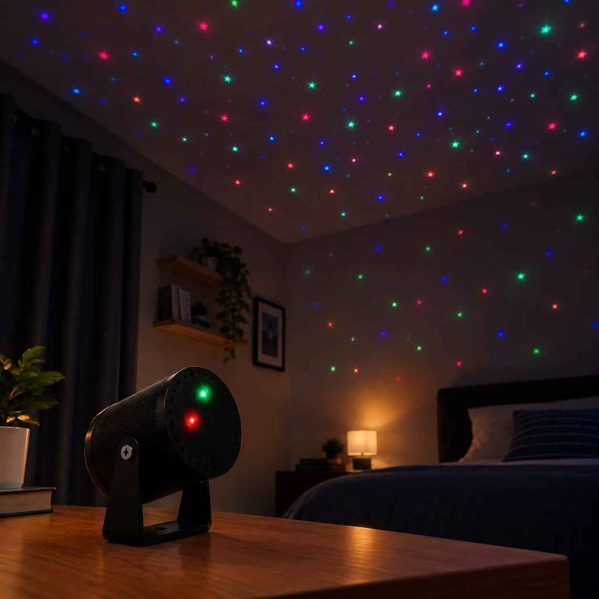 LED Laser Light Projector – Red & Green Party Light for Diwali Nights, Parties & Home Decoration