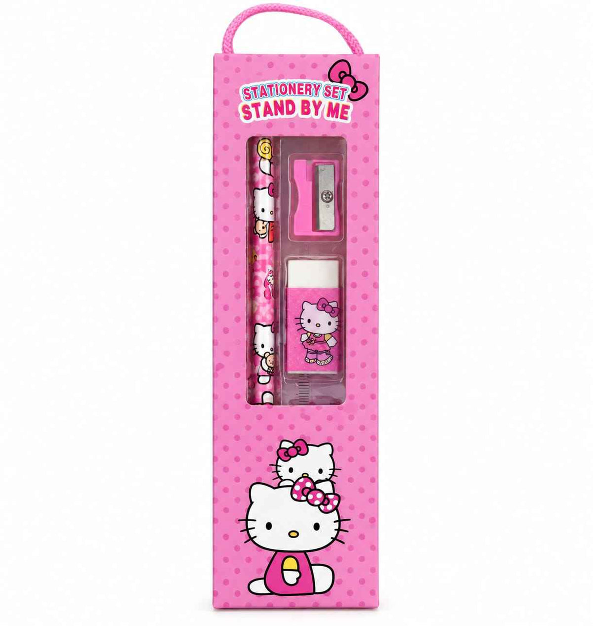 Stand By Me Stationery Set – Pink Polka Dot Gift Box for Kids
