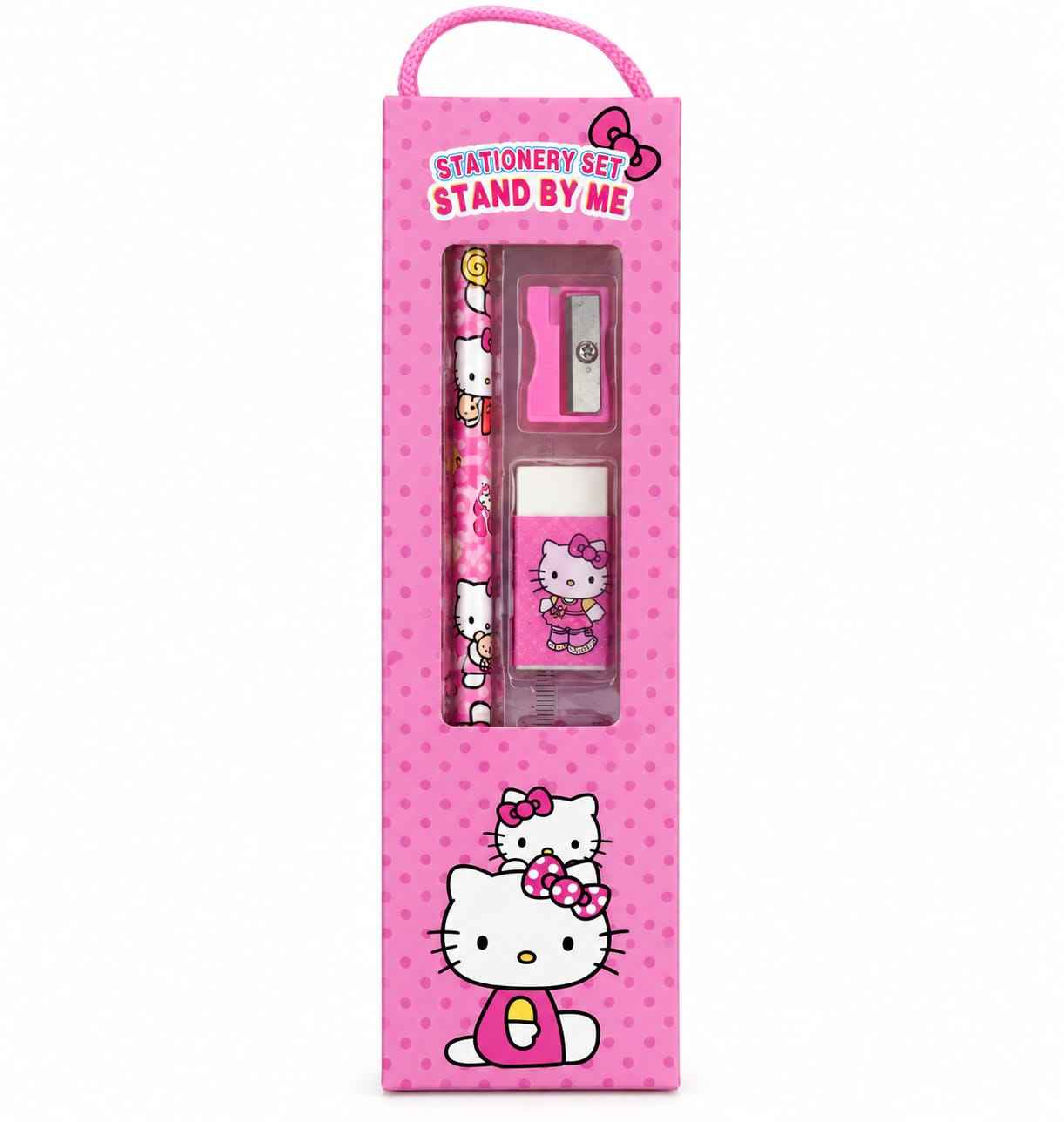 Stand By Me Stationery Set – Pink Polka Dot Gift Box for Kids