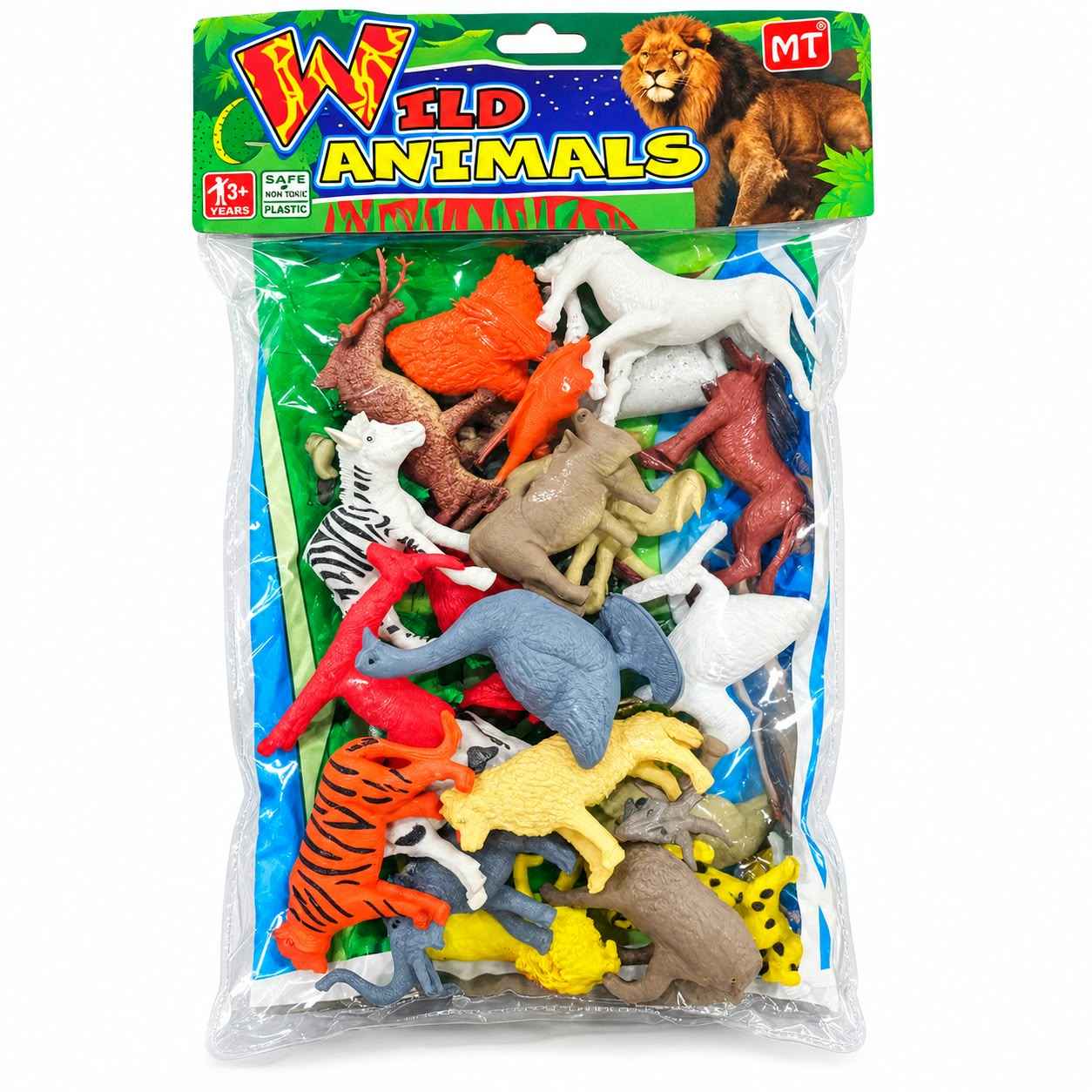 The Animal Toy For Kids – Big Size Cartoon Animal Figures Set (World, Wild or Farm)